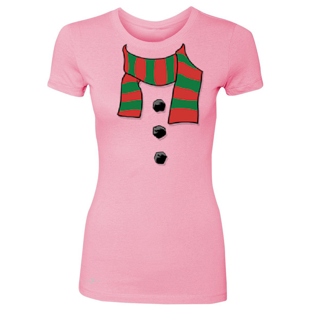 Snowman Scarf Costume Women's T-shirt Christmas Xmas Funny Tee - Zexpa Apparel - 3