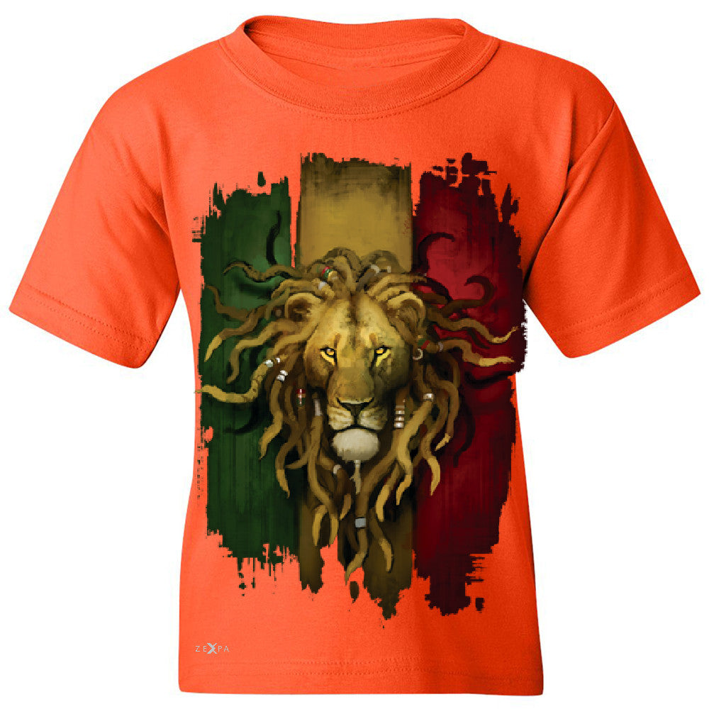 Rasta Lion Dreds Judah Ganja Youth T-shirt Judah Rastafarian Tee - Zexpa Apparel - 2