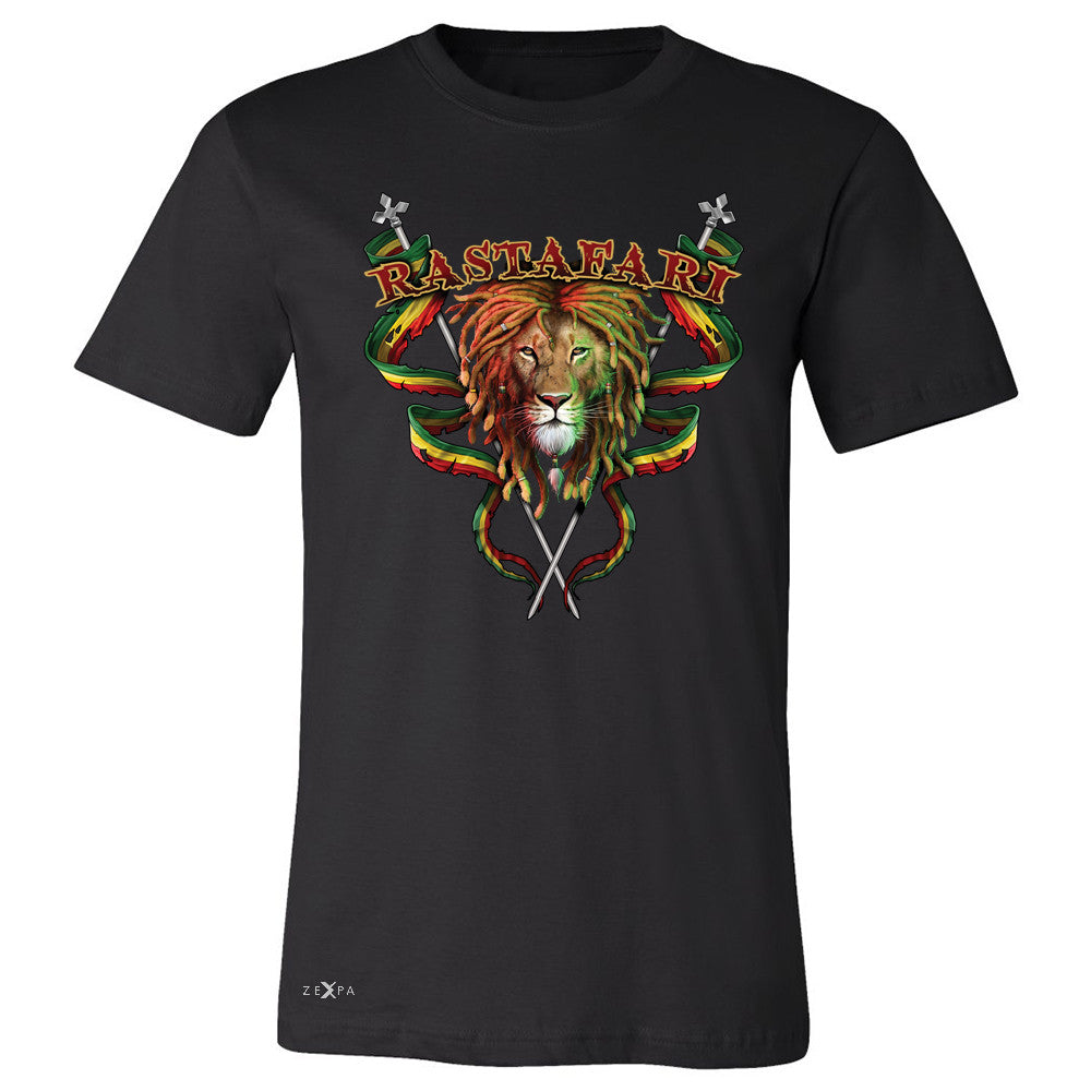 Rastafari Lion Dreds Judah Ganja Men's T-shirt Jamaica Marley Tee - Zexpa Apparel - 1