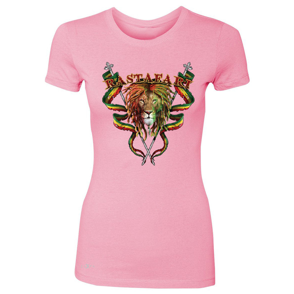 Rastafari Lion Dreds Judah Ganja Women's T-shirt Jamaica Marley Tee - Zexpa Apparel - 3