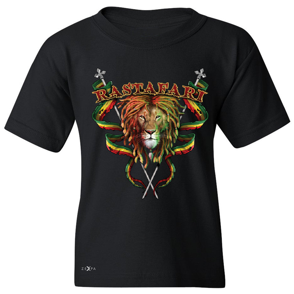 Rastafari Lion Dreds Judah Ganja Youth T-shirt Jamaica Marley Tee - Zexpa Apparel - 1
