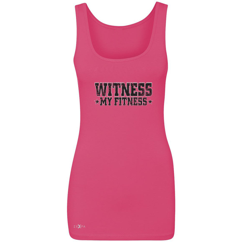 Wiitness My Fitness Women's Tank Top Gym Workout Motivation Sleeveless - Zexpa Apparel - 2