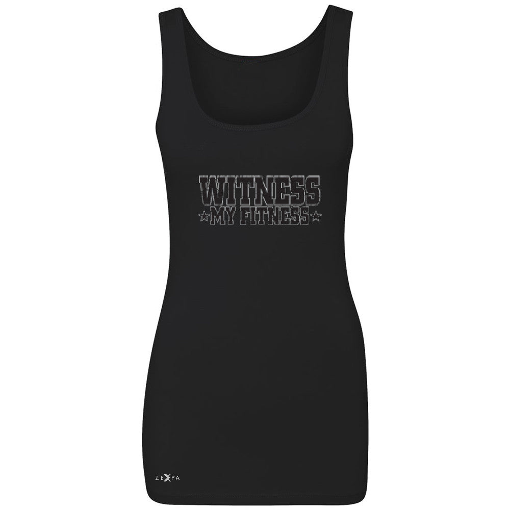 Wiitness My Fitness Women's Tank Top Gym Workout Motivation Sleeveless - Zexpa Apparel - 1