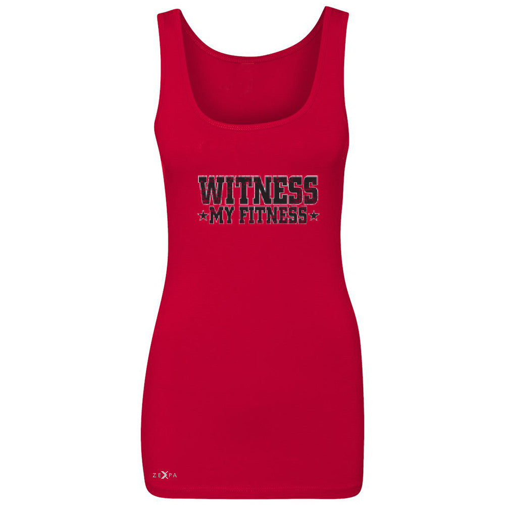 Wiitness My Fitness Women's Tank Top Gym Workout Motivation Sleeveless - Zexpa Apparel - 3