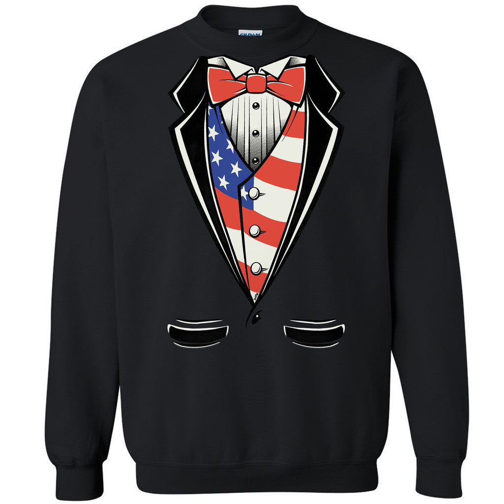 USA President Tuxedo Unisex Crewneck Halloween Costume Funny Gift Sweatshirt - Zexpa Apparel