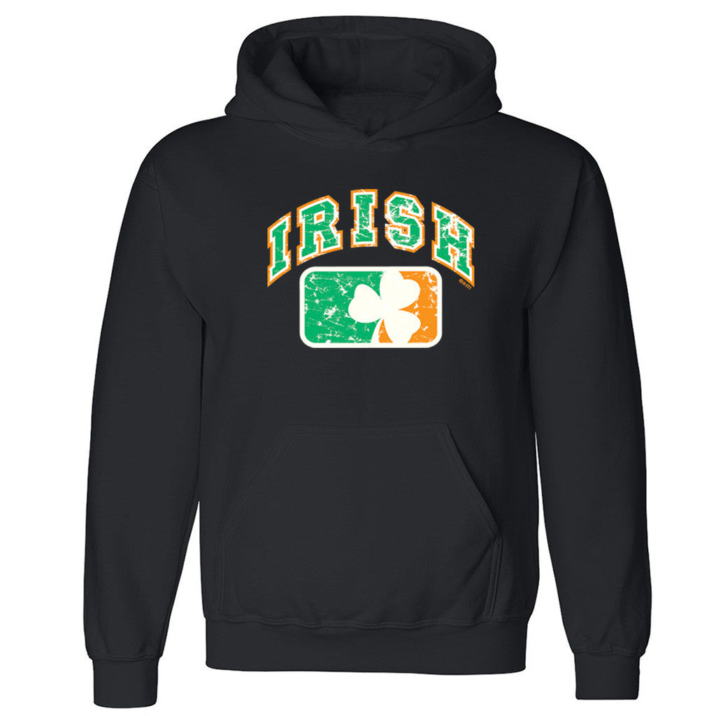 Zexpa Apparelâ„¢ Irish Soccer Distressed Unisex Hoodie St. Patricks Day Gift Hooded Sweatshirt