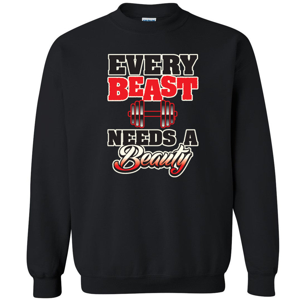 Every Beast Needs a Beauty Unisex Crewneck Couple Matching Sweatshirt - Zexpa Apparel