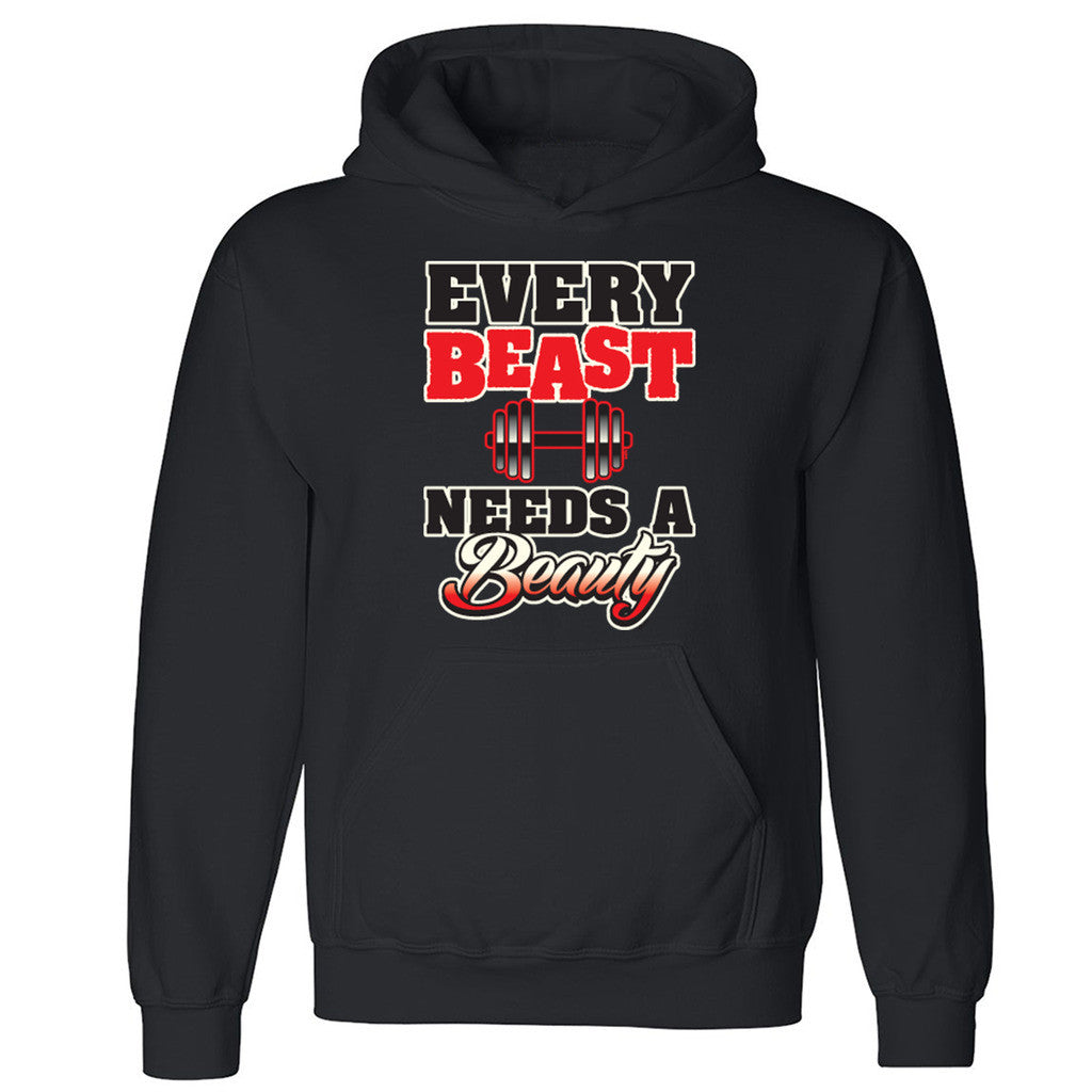 Zexpa Apparelâ„¢ Every Beast Needs a Beauty Unisex Hoodie Couple Matching Hooded Sweatshirt