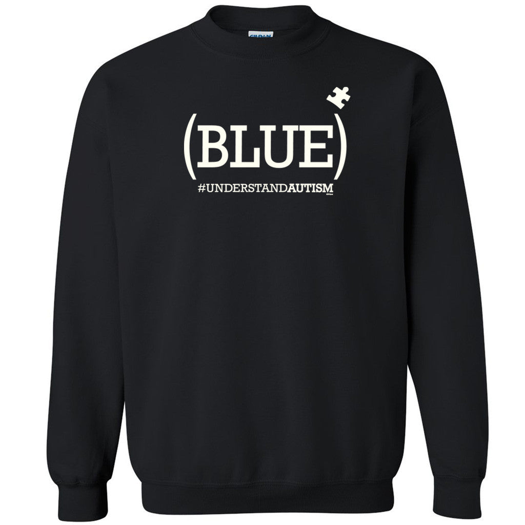 Blue Puzzle Autism Awareness Unisex Crewneck WD Support Autism Sweatshirt - Zexpa Apparel Halloween Christmas Shirts