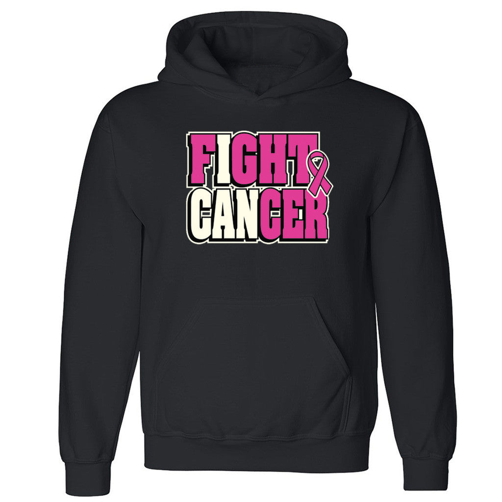Fight Cancer I Can Unisex Hoodie Breast Cancer Awareness Month Hooded Sweatshirt - Zexpa Apparel