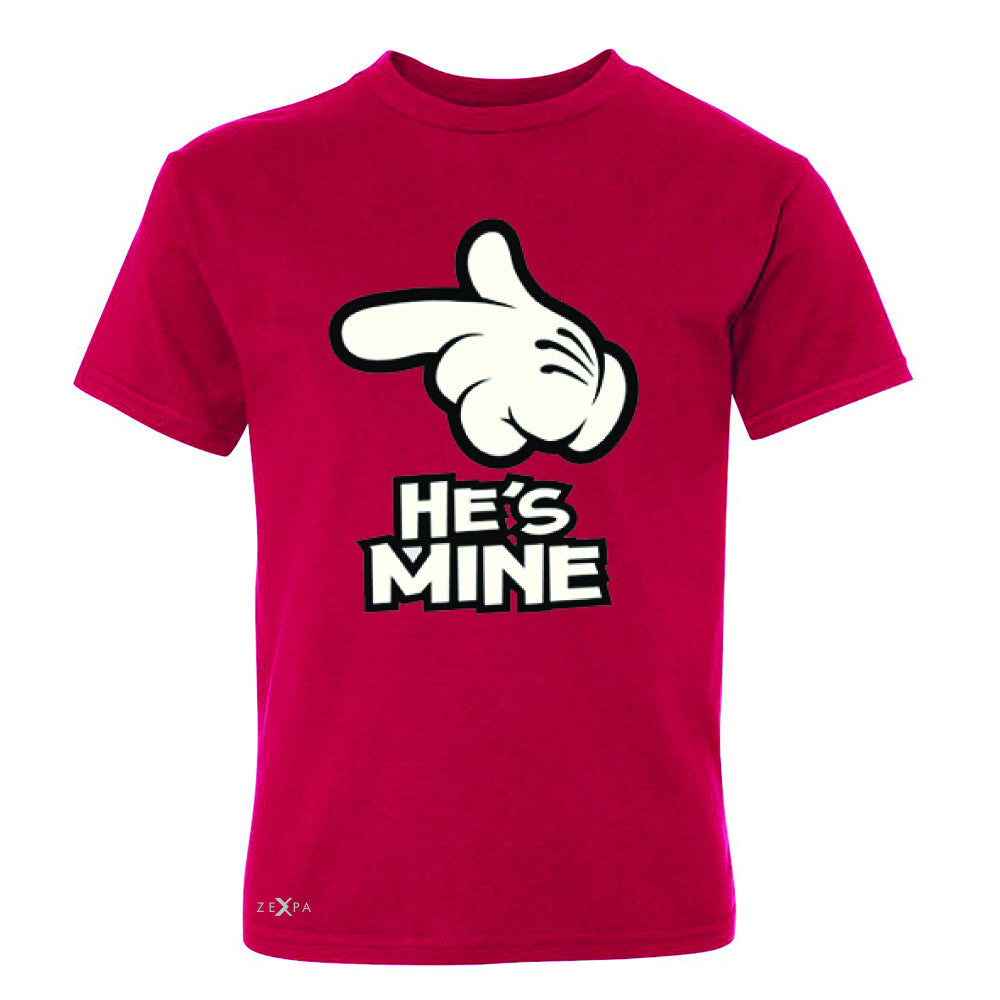 He is Mine Cartoon Hands Valentine's Day Youth T-shirt Couple Tee - Zexpa Apparel - 4