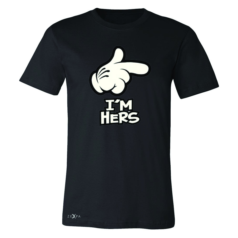 I'm Hers Cartoon Hands Valentine's Day Men's T-shirt Couple Tee - Zexpa Apparel - 1