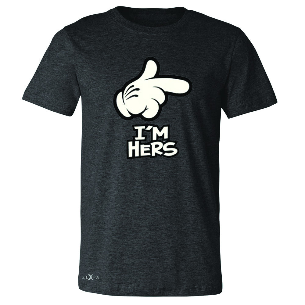 I'm Hers Cartoon Hands Valentine's Day Men's T-shirt Couple Tee - Zexpa Apparel - 2