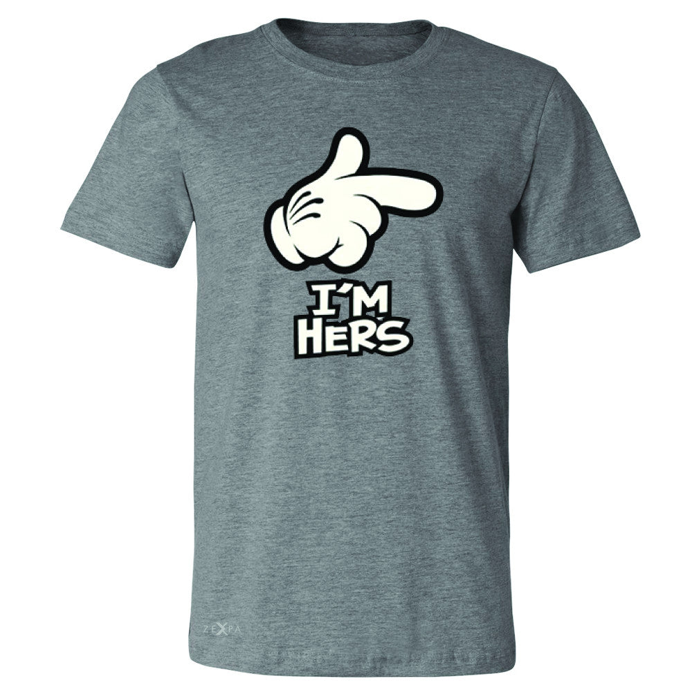 I'm Hers Cartoon Hands Valentine's Day Men's T-shirt Couple Tee - Zexpa Apparel - 3