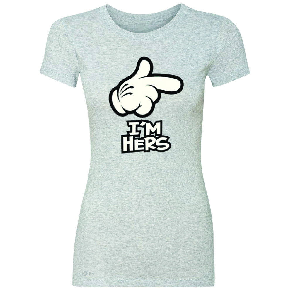 I'm Hers Cartoon Hands Valentine's Day Women's T-shirt Couple Tee - Zexpa Apparel - 2