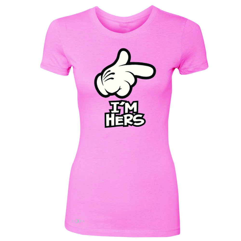 I'm Hers Cartoon Hands Valentine's Day Women's T-shirt Couple Tee - Zexpa Apparel - 3