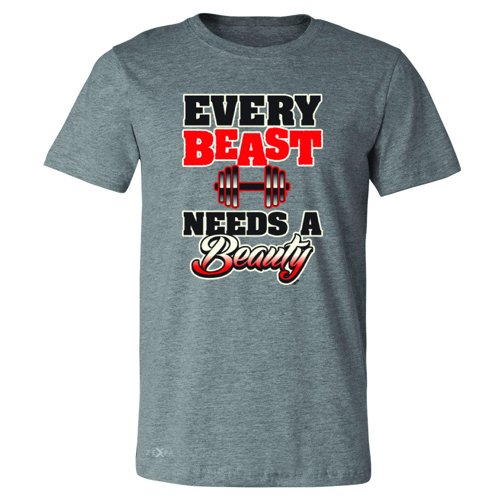 Every Beast Needs A Beauty Valentines Day Men's T-shirt Couple Tee - Zexpa Apparel - 3