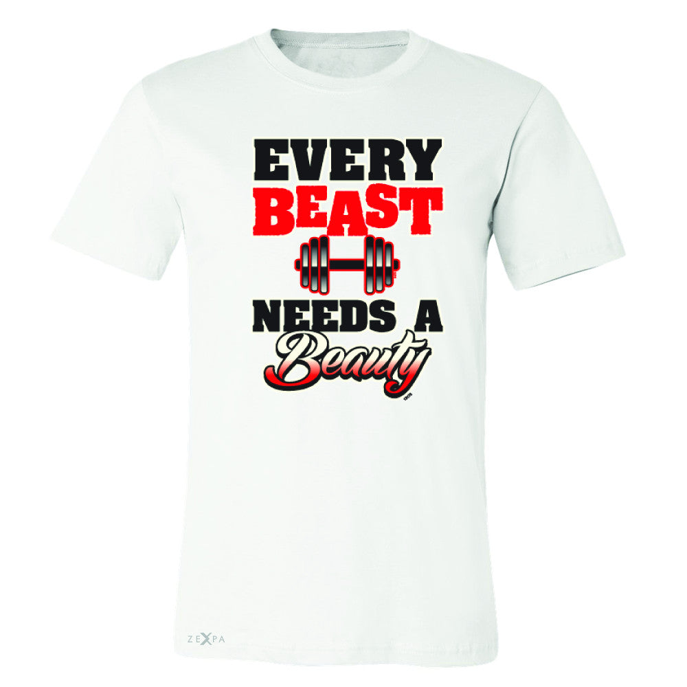 Every Beast Needs A Beauty Valentines Day Men's T-shirt Couple Tee - Zexpa Apparel - 6