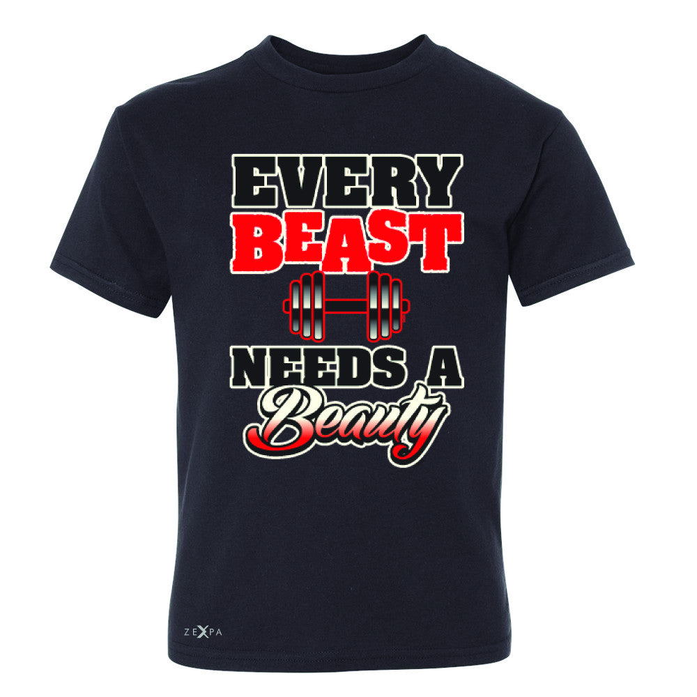 Every Beast Needs A Beauty Valentines Day Youth T-shirt Couple Tee - Zexpa Apparel