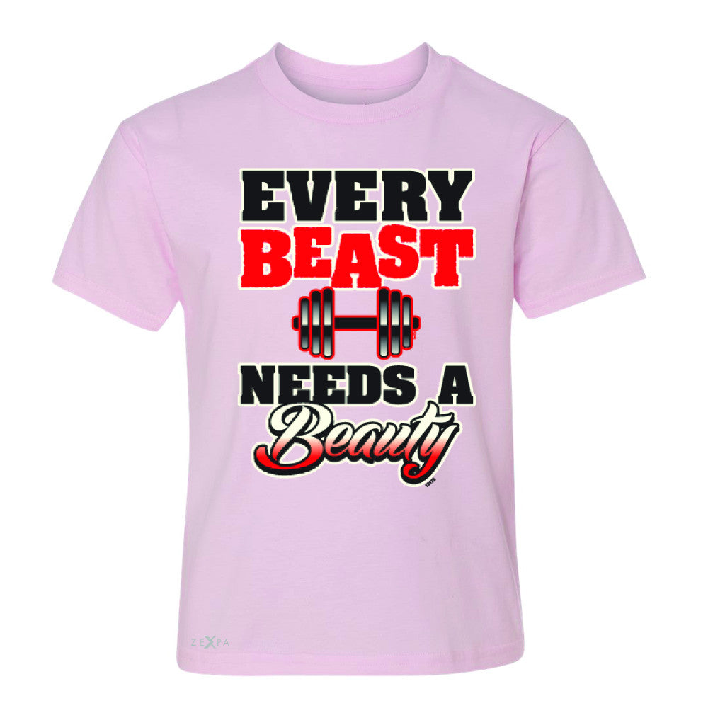Every Beast Needs A Beauty Valentines Day Youth T-shirt Couple Tee - Zexpa Apparel - 3