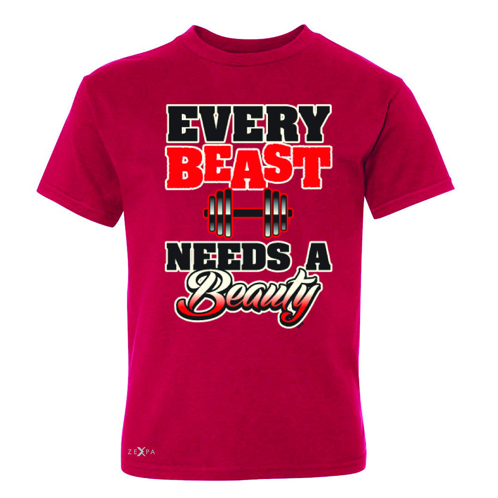 Every Beast Needs A Beauty Valentines Day Youth T-shirt Couple Tee - Zexpa Apparel - 4