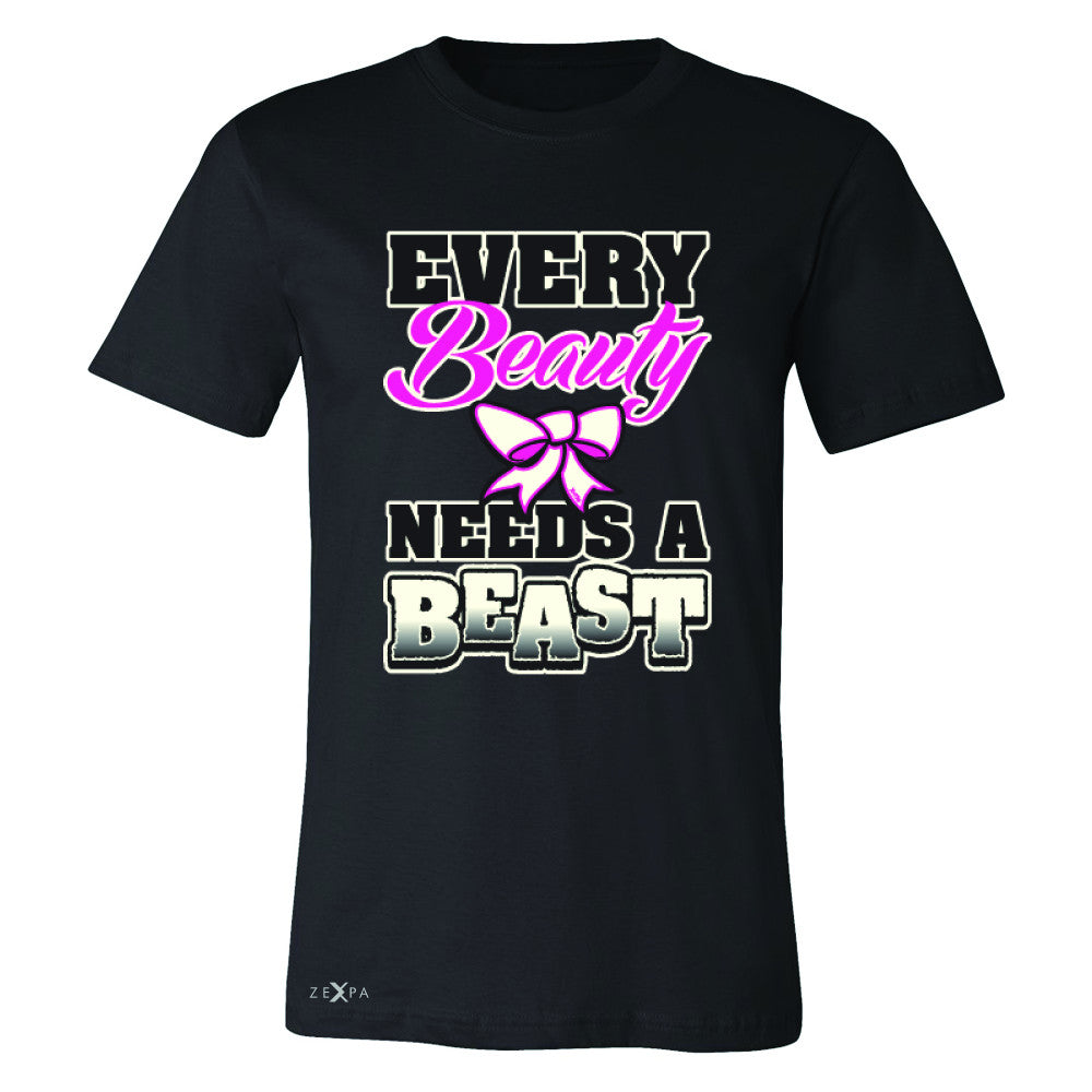 Every Beauty Needs A Beast Valentines Day Men's T-shirt Couple Tee - Zexpa Apparel - 1
