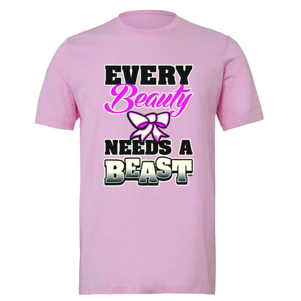 Every Beauty Needs A Beast Valentines Day Men's T-shirt Couple Tee - Zexpa Apparel - 4
