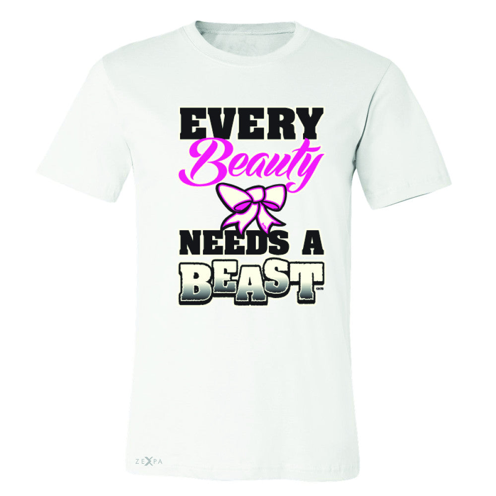Every Beauty Needs A Beast Valentines Day Men's T-shirt Couple Tee - Zexpa Apparel - 6