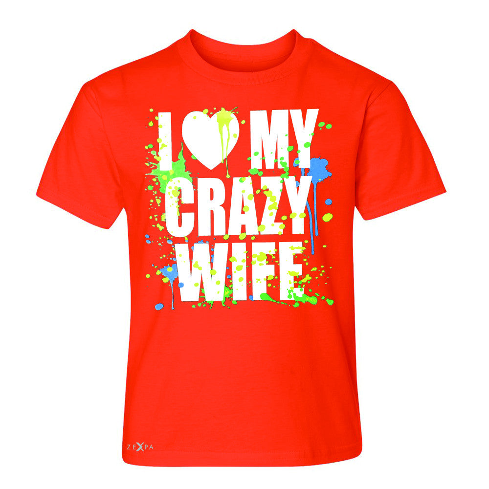 I Love My Crazy Wife Valentines Day 14th Youth T-shirt Couple Tee - Zexpa Apparel - 2