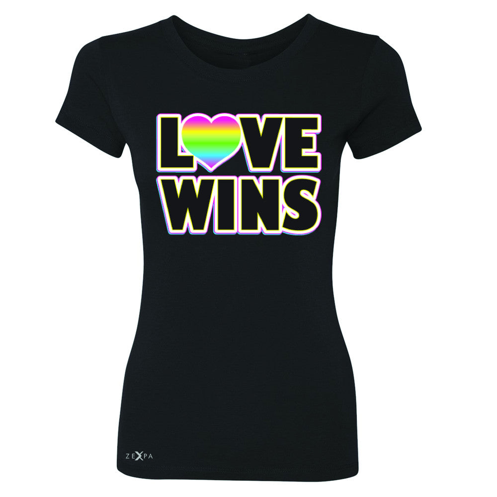 Love Wins - Love is Love Gay is Good Women's T-shirt Gay Pride Tee - Zexpa Apparel - 1