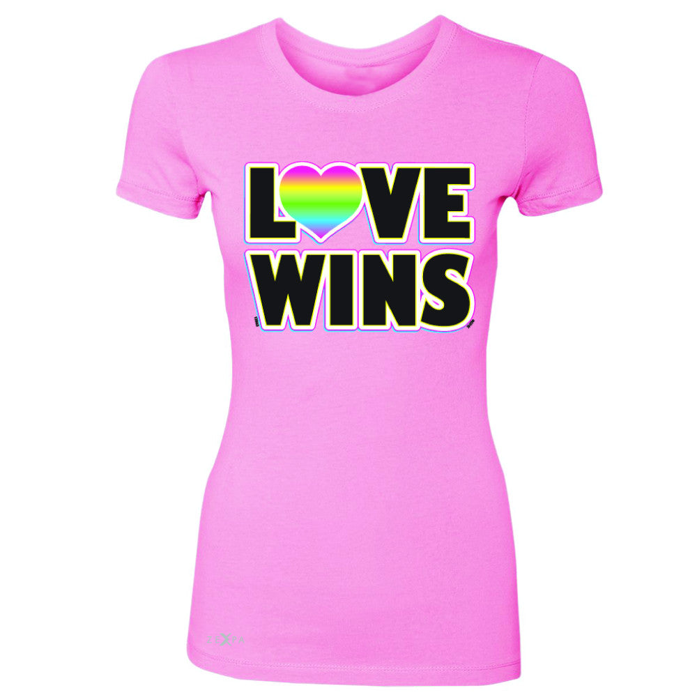 Love Wins - Love is Love Gay is Good Women's T-shirt Gay Pride Tee - Zexpa Apparel - 3
