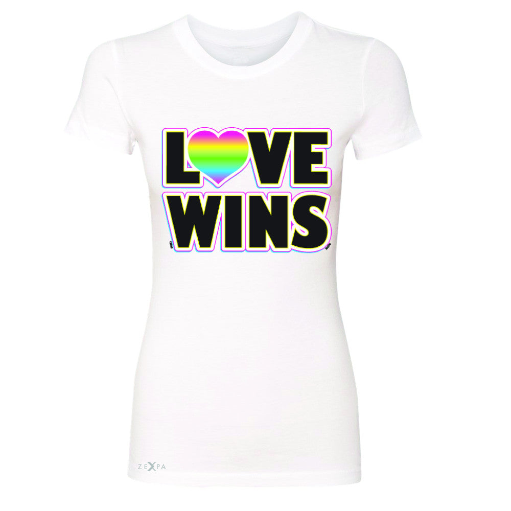 Love Wins - Love is Love Gay is Good Women's T-shirt Gay Pride Tee - Zexpa Apparel - 5