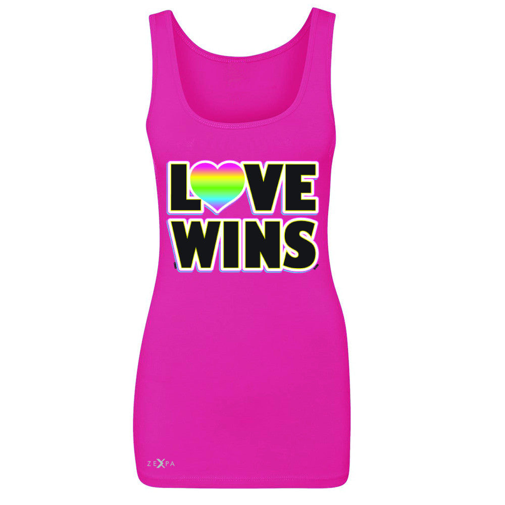 Love Wins - Love is Love Gay is Good Women's Tank Top Gay Pride Sleeveless - Zexpa Apparel - 2