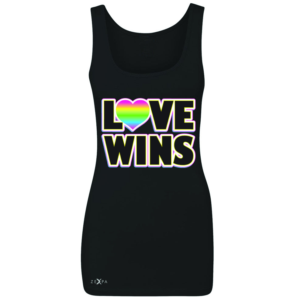 Love Wins - Love is Love Gay is Good Women's Tank Top Gay Pride Sleeveless - Zexpa Apparel - 1