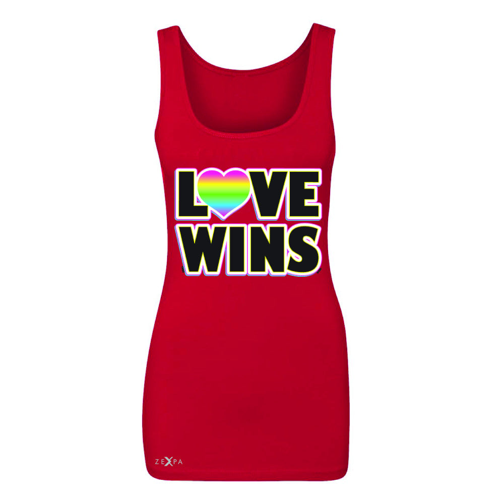 Love Wins - Love is Love Gay is Good Women's Tank Top Gay Pride Sleeveless - Zexpa Apparel - 3