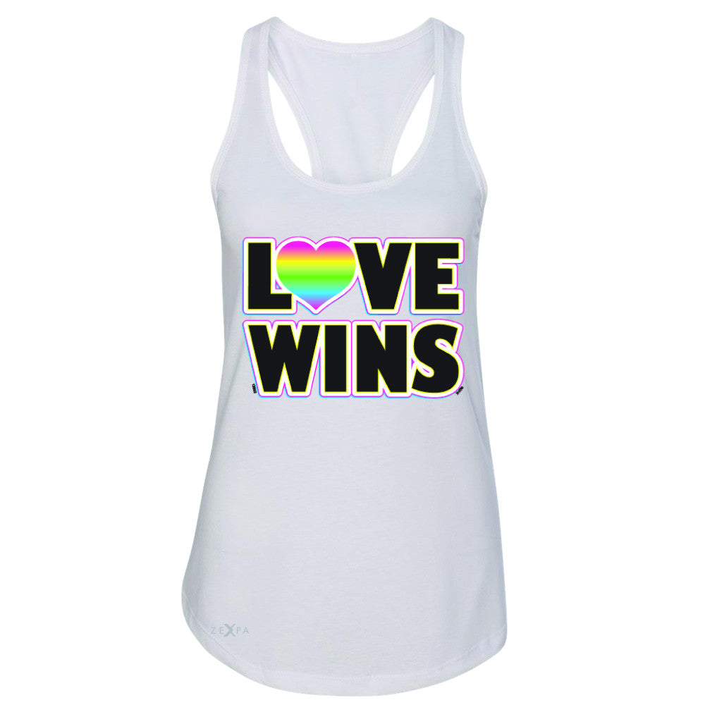 Love Wins - Love is Love Gay is Good Women's Racerback Gay Pride Sleeveless - Zexpa Apparel - 4