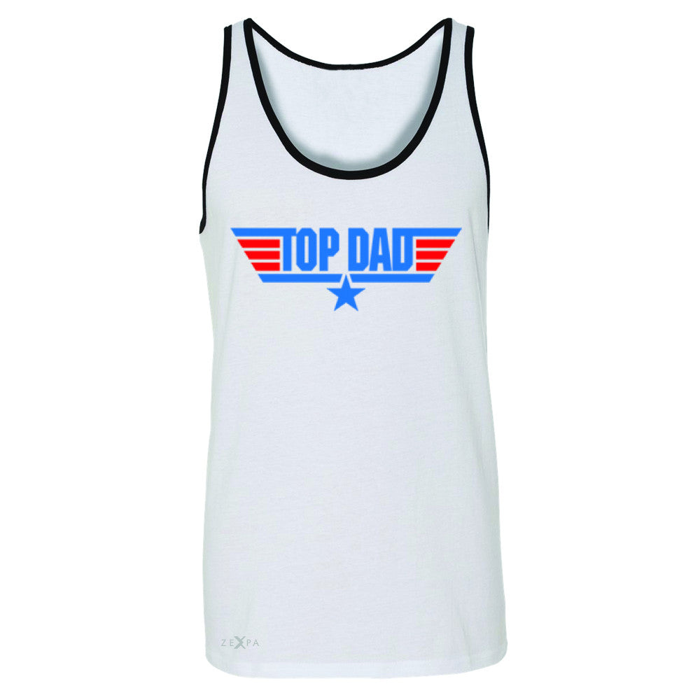 Top Dad - Only for Best Fathers Men's Jersey Tank Father's Day Sleeveless - Zexpa Apparel - 6