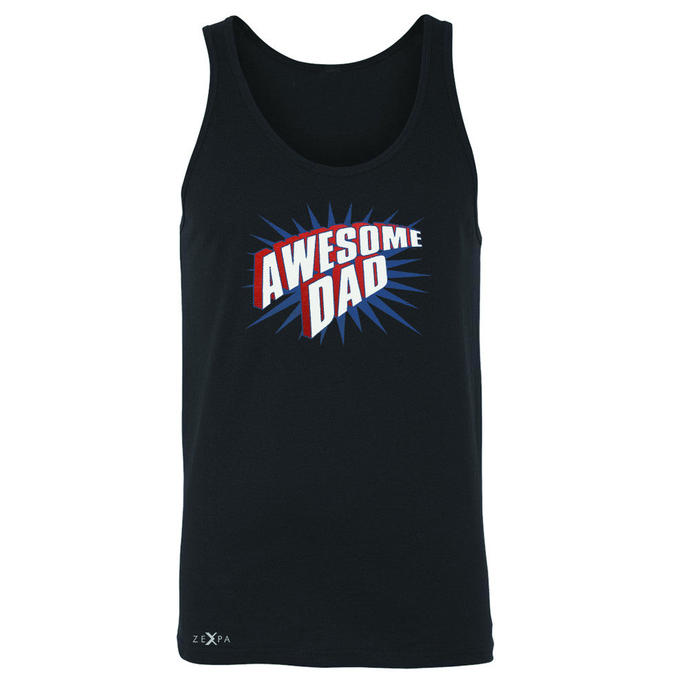 Awesome Dad - For Best Fathers Only Men's Jersey Tank Father's Day Sleeveless - Zexpa Apparel Halloween Christmas Shirts