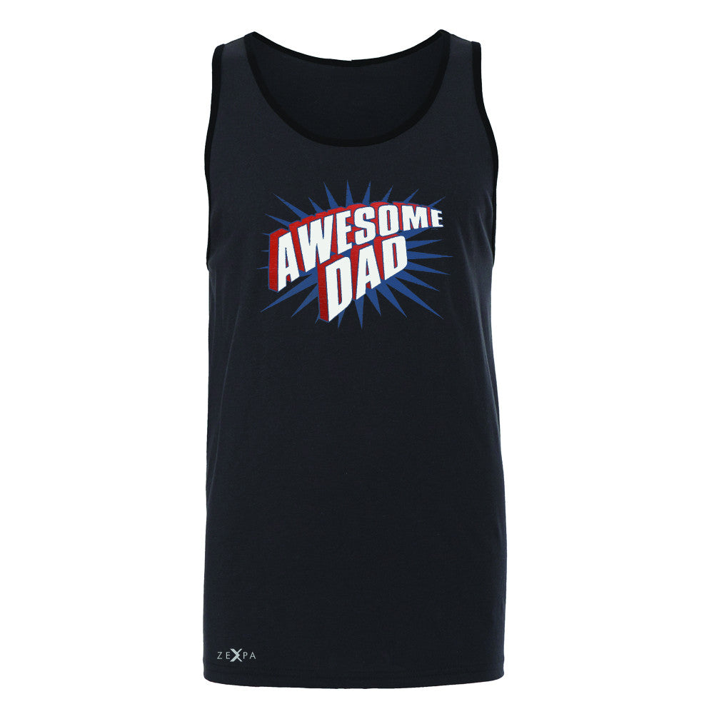 Awesome Dad - For Best Fathers Only Men's Jersey Tank Father's Day Sleeveless - Zexpa Apparel Halloween Christmas Shirts
