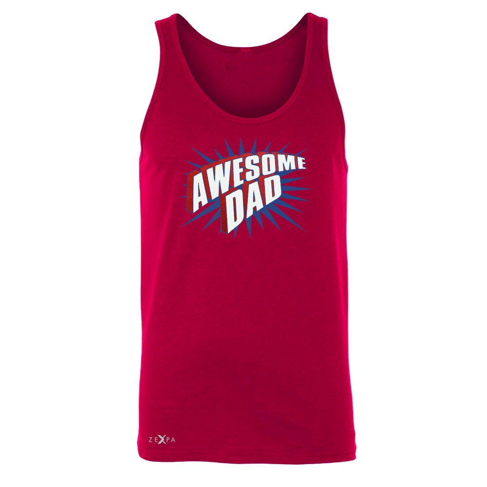 Awesome Dad - For Best Fathers Only Men's Jersey Tank Father's Day Sleeveless - Zexpa Apparel Halloween Christmas Shirts