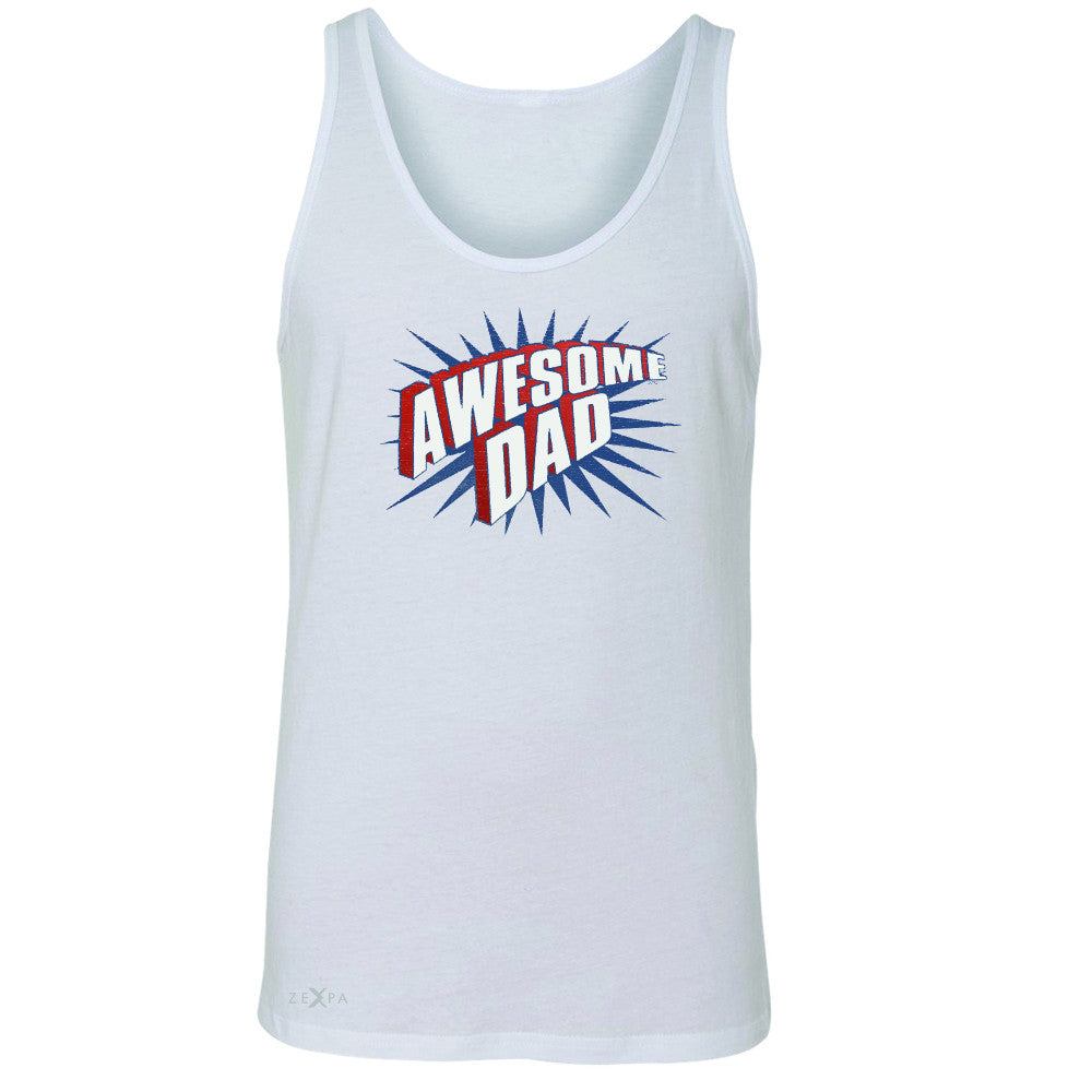 Awesome Dad - For Best Fathers Only Men's Jersey Tank Father's Day Sleeveless - Zexpa Apparel Halloween Christmas Shirts