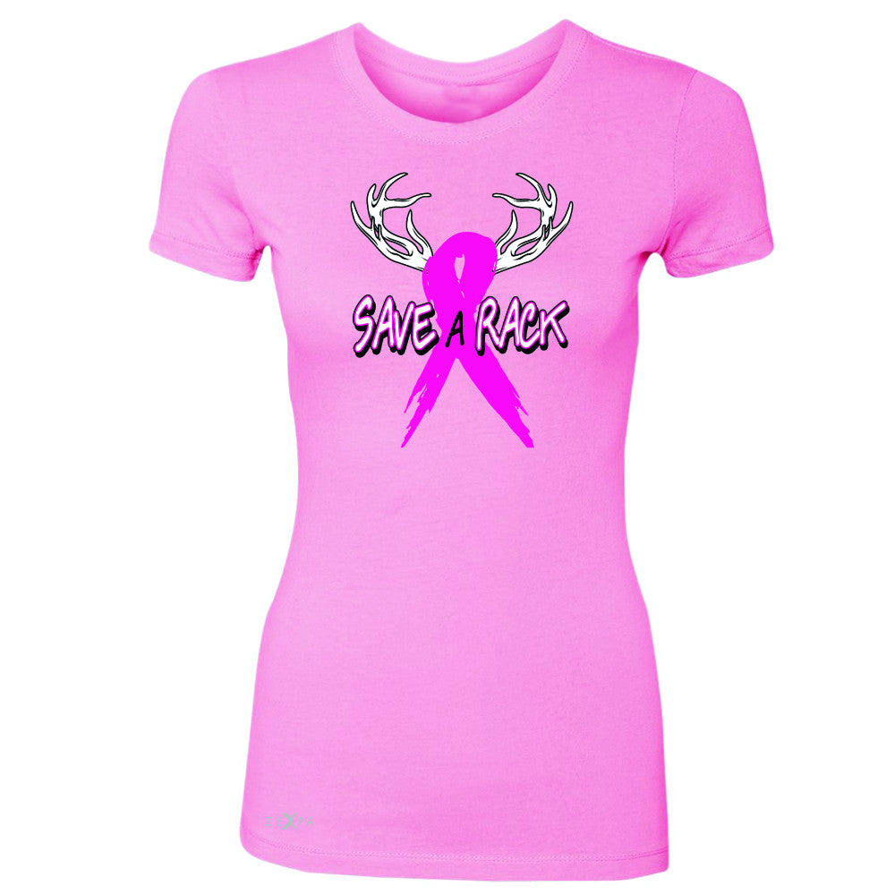 Save A Rack Breast Cancer October Women's T-shirt Awareness Tee - Zexpa Apparel - 3