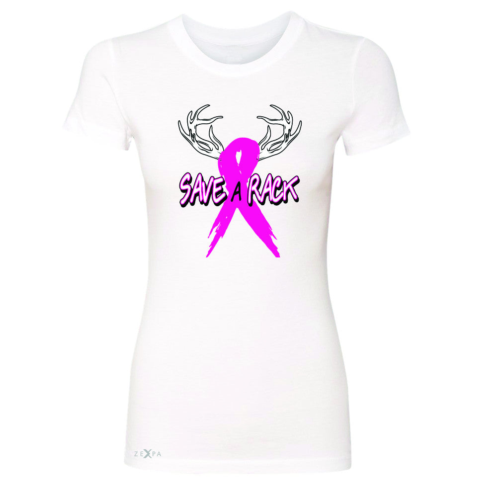 Save A Rack Breast Cancer October Women's T-shirt Awareness Tee - Zexpa Apparel - 5
