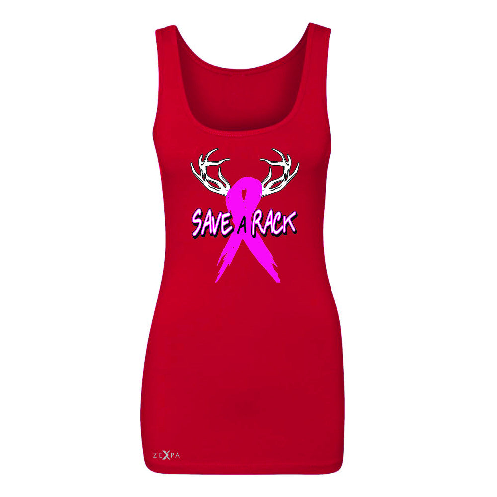 Save A Rack Breast Cancer October Women's Tank Top Awareness Sleeveless - Zexpa Apparel - 3