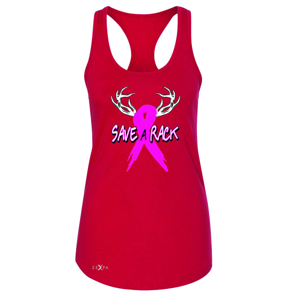 Save A Rack Breast Cancer October Women's Racerback Awareness Sleeveless - Zexpa Apparel - 3