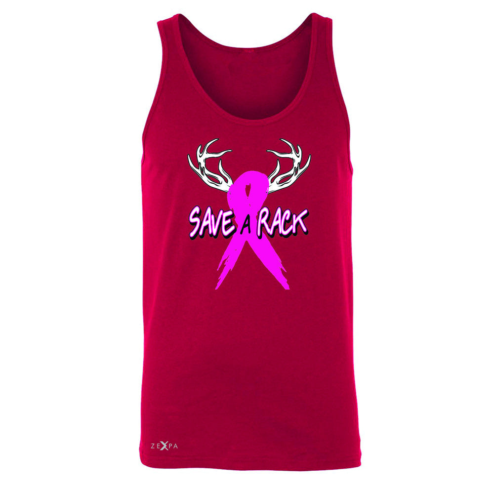Save A Rack Breast Cancer October Men's Jersey Tank Awareness Sleeveless - Zexpa Apparel - 4