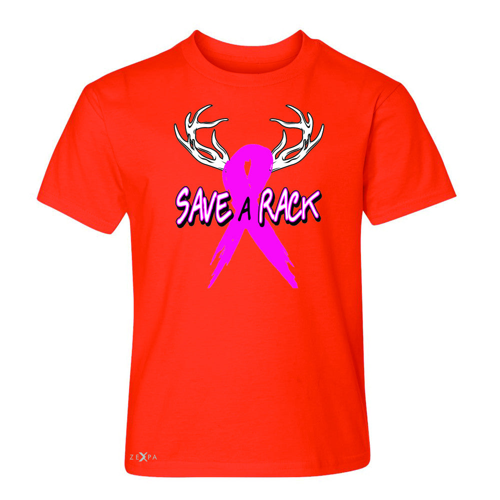 Save A Rack Breast Cancer October Youth T-shirt Awareness Tee - Zexpa Apparel - 2