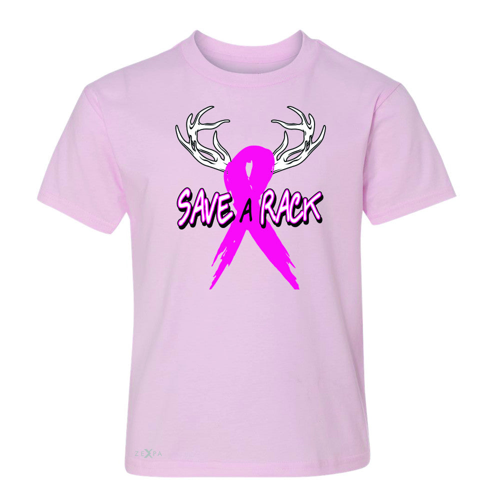 Save A Rack Breast Cancer October Youth T-shirt Awareness Tee - Zexpa Apparel - 3