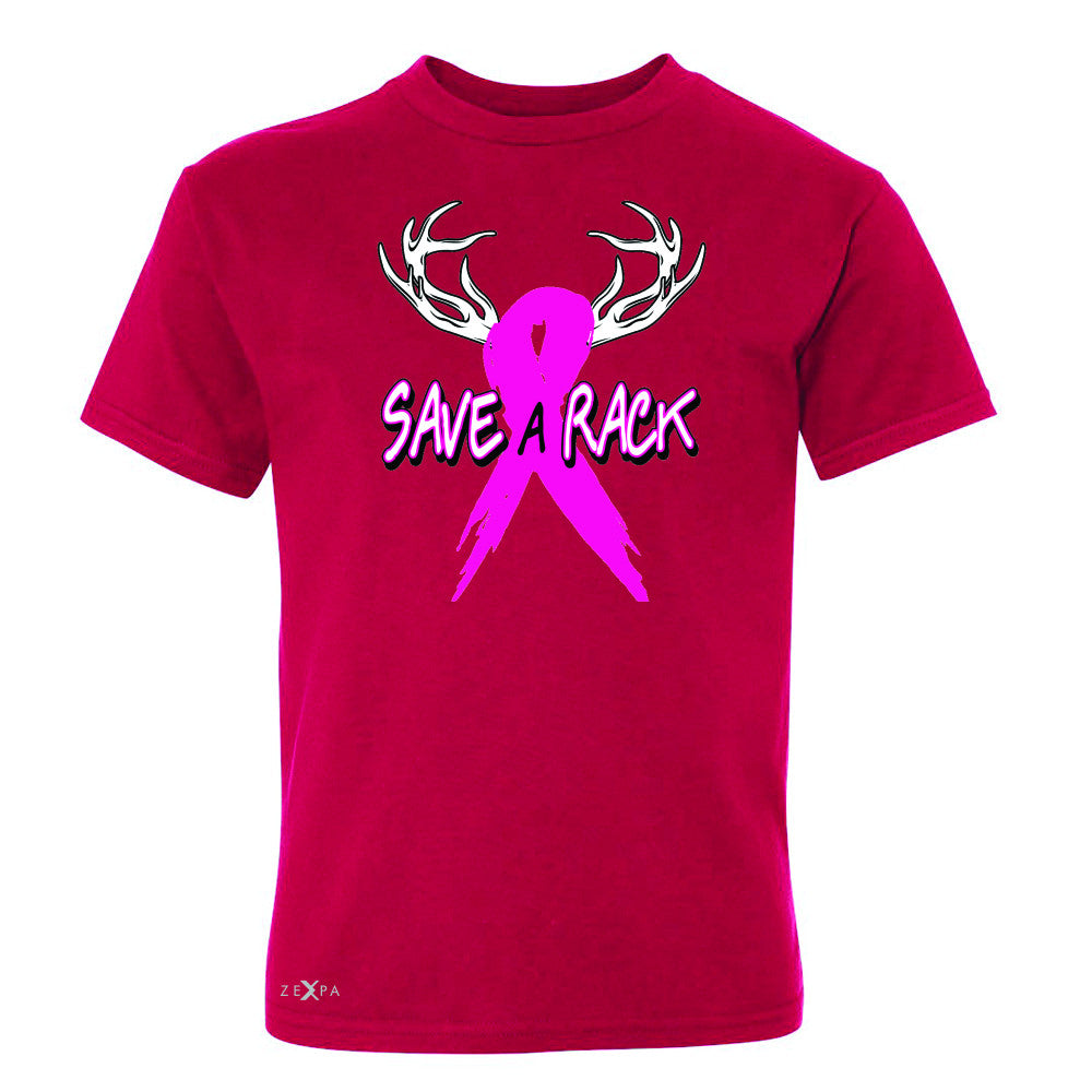 Save A Rack Breast Cancer October Youth T-shirt Awareness Tee - Zexpa Apparel - 4
