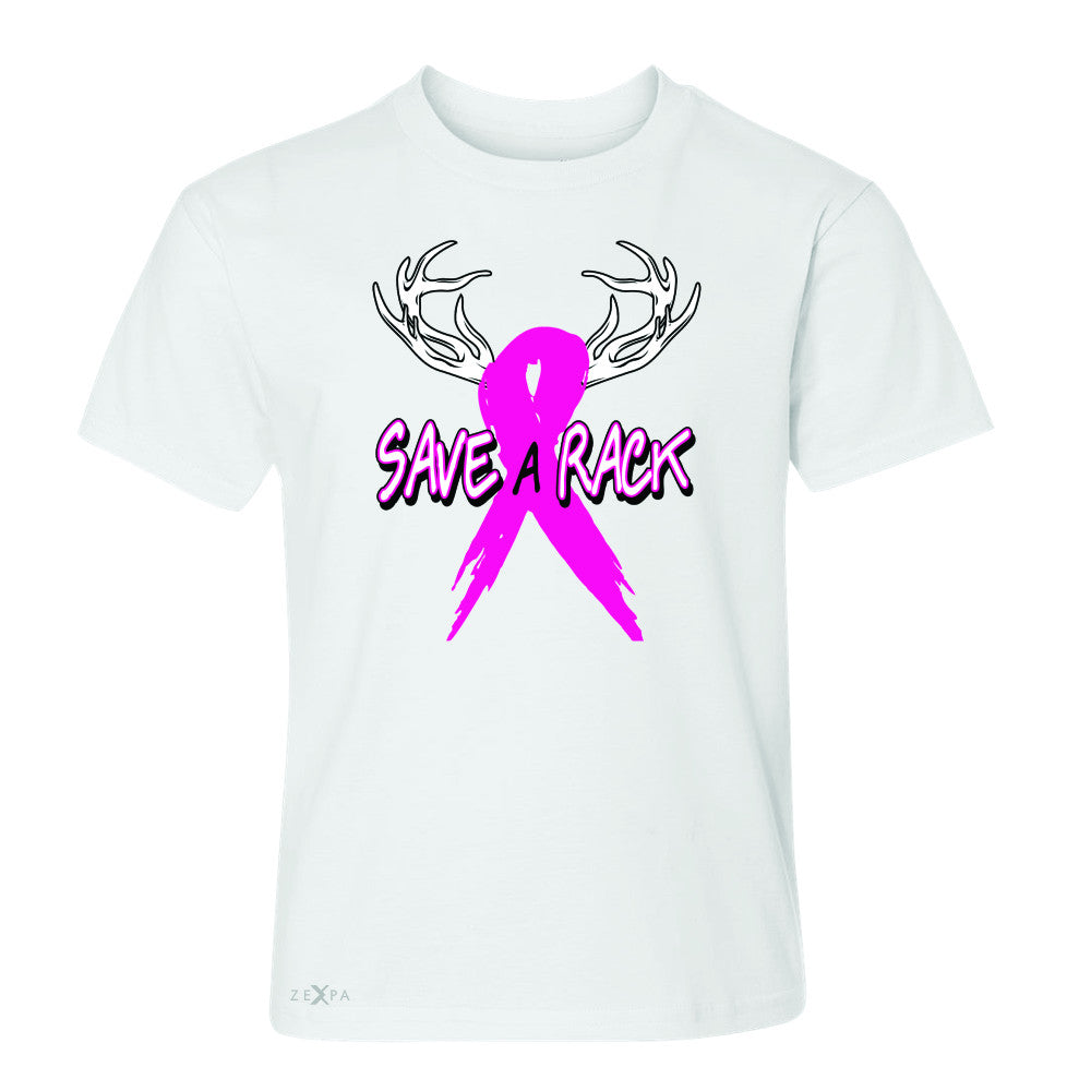 Save A Rack Breast Cancer October Youth T-shirt Awareness Tee - Zexpa Apparel - 5
